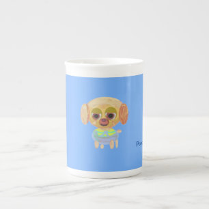 Lichtblauwe puppy specialiteit Mok