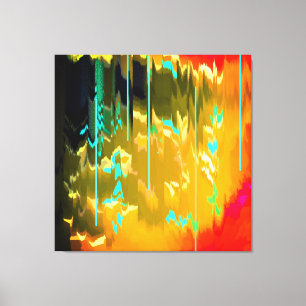 Lichtblauwe regen canvas afdruk