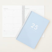 lichtblauwe school planner (Display)
