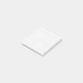 Lichtblauwe stip regel Post-it notes (Schuin)