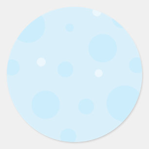 Lichtblauwe Stippen Stickers