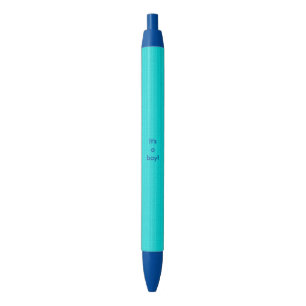 Lichtblauwe strepen Het is een jongen aangepaste p Blauwe Inkt Pen