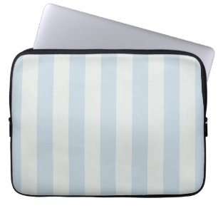Lichtblauwe Strepen Laptop Sleeve