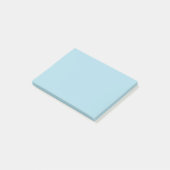 Lichtblauwe, vaste kleur post-it® notes (Schuin)