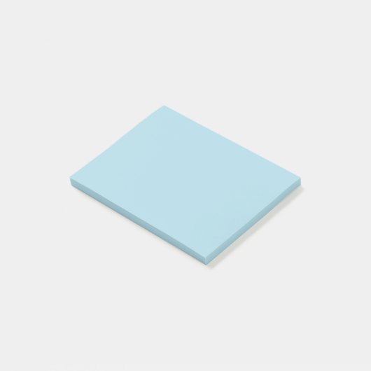 Lichtblauwe, vaste kleur post-it® notes (Schuin)