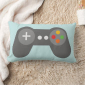 Lichtblauwe Videogames Controller Kussen (Deken)