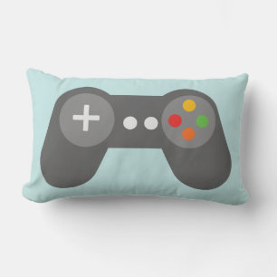 Lichtblauwe Videogames Controller Kussen