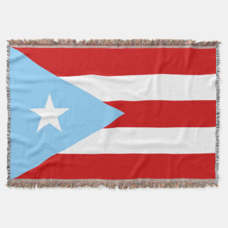 Lichtblauwe vlag van Puerto Rico Deken