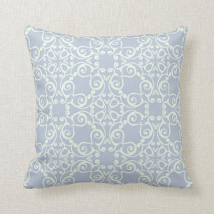 LICHTBLAUWE WITTE HAMPTONS PATROON CUSHION KUSSEN