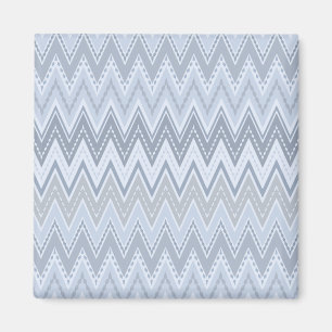 Lichtblauwe zigzag magneet