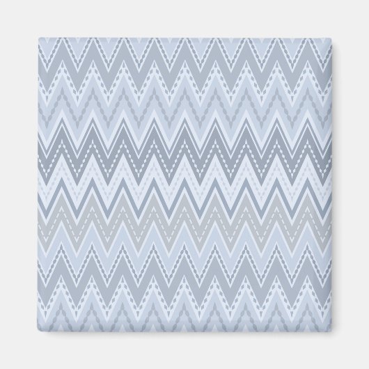 Lichtblauwe zigzag magneet (Voorkant)