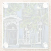 Lichtbollen van binnen glazen onderzetter (Achterkant)