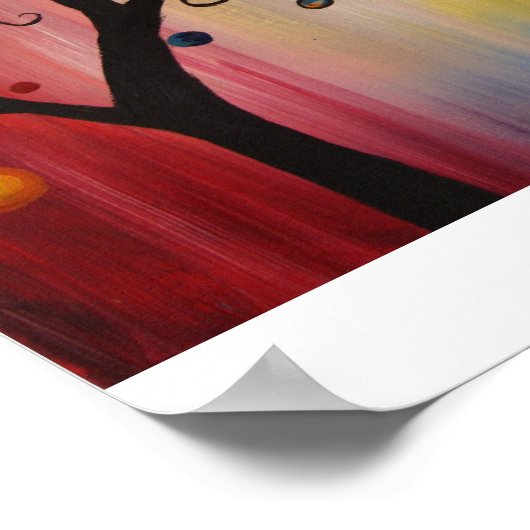 Lichtboom Poster (Hoek)