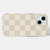 Lichtbruin en gebroken wit schaakbord Case-Mate iPhone case (Achterkant (horizontaal))