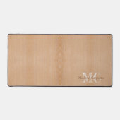 Lichtbruin hout Carpenter Monogram Bureaumat (Voorkant)