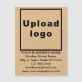 Lichtbruin magnetisch Visitekaartje van 4,25 x 5,6 (Voorkant)