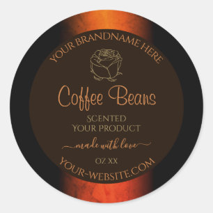 Lichtbruine bruine bruine etiketten van producten,