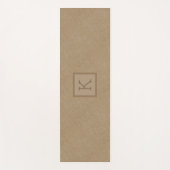 Lichtbruine buitenzijde van de buitenzijde yogamat (Voorkant)