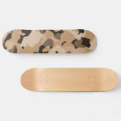 Lichtbruine camo; camouflage skateboard (Horizontaal)