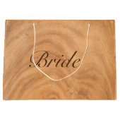 Lichtbruine faux-achtergrond groot cadeauzakje (Voorkant)