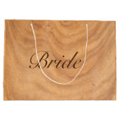 Lichtbruine faux-achtergrond groot cadeauzakje (Achterkant)