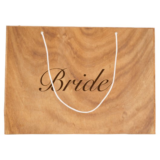 Lichtbruine faux-achtergrond groot cadeauzakje (Achterkant)