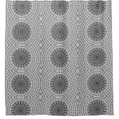 Lichtbruine Mandala Wiel Douchegordijn (Voorkant)