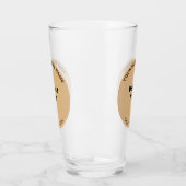 Lichtbruine ronde vorm zakelijk merk, glazen beker (Links)