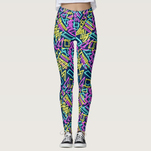 Lichtbuispatroon.D Blauw BG Leggings