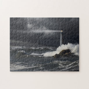 Lichtbundel in de Stormy Ocean Legpuzzel