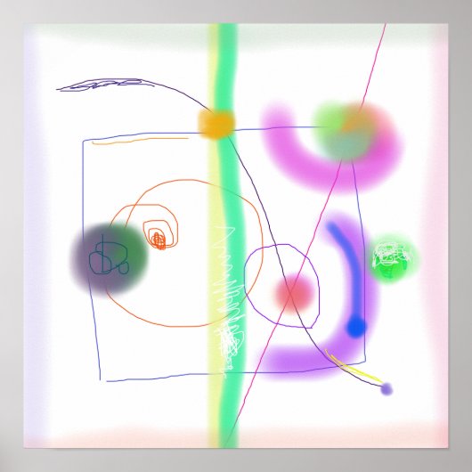 Lichte achtergrond poster (Voorkant)