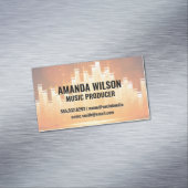 Lichte achtergrond voor Equalizer Magnetisch Visitekaartje (Voorbeeld)