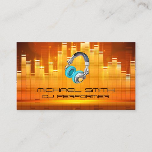 Lichte achtergrond voor Equalizer Visitekaartje (Voorkant)