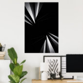 Lichte Afgrond Geometrie Poster (Thuiskantoor)