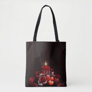 Lichte All-Over-Print Canvas tas, middelgroot Draagtas