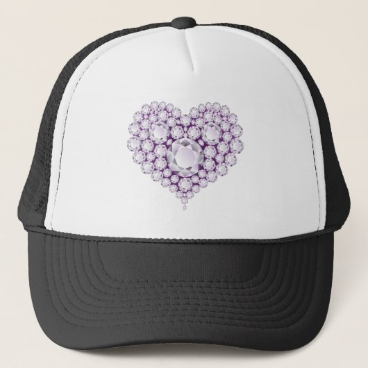 Lichte Amethyst-Pareltjes Trucker Pet (Voorkant)