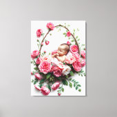 Lichte anjer van een dochter portret van heilige k canvas afdruk (Voorkant)