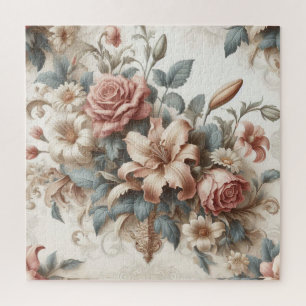 Lichte Antiek bloemen perfectie Legpuzzel