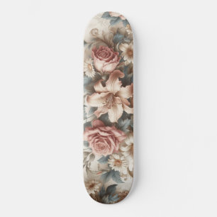 Lichte Antiek bloemen perfectie Skateboard