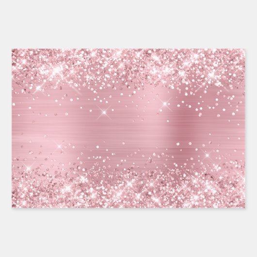 Lichte Baby roze ombre Folie Inpakpapier Vel (Voorkant 3)