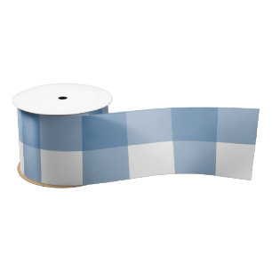 LICHTE BLAUW EN WITTE BUFFALO CONTROLE SATIN RIBBO LINT