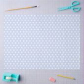 Lichte blauwe achtergrond met witte pooldots tissuepapier (Craft)