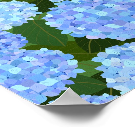 Lichte blauwe brandkranen poster (Hoek)