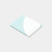 Lichte Blauwe en Witte Zwervels Post-it® Notes (Schuin)