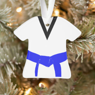 Lichte blauwe gordel voor trekpleisters Uniform Ornament