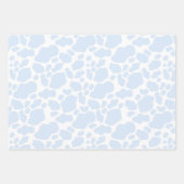 Lichte blauwe Koe bij esthetisch pasta Inpakpapier Vel (Voorkant 2)