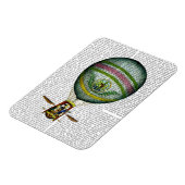 Lichte blauwe luchtballon magneet (Linkerzijde)