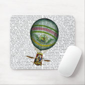 Lichte blauwe luchtballon muismat (Met muis)