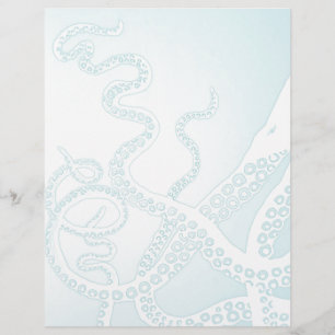 Lichte blauwe octopus tentakels