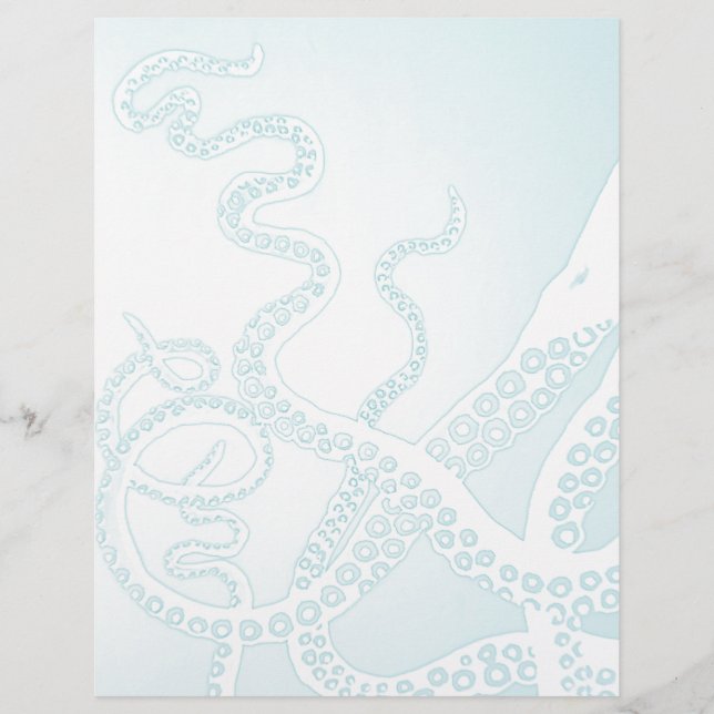Lichte blauwe octopus tentakels (Voorkant)